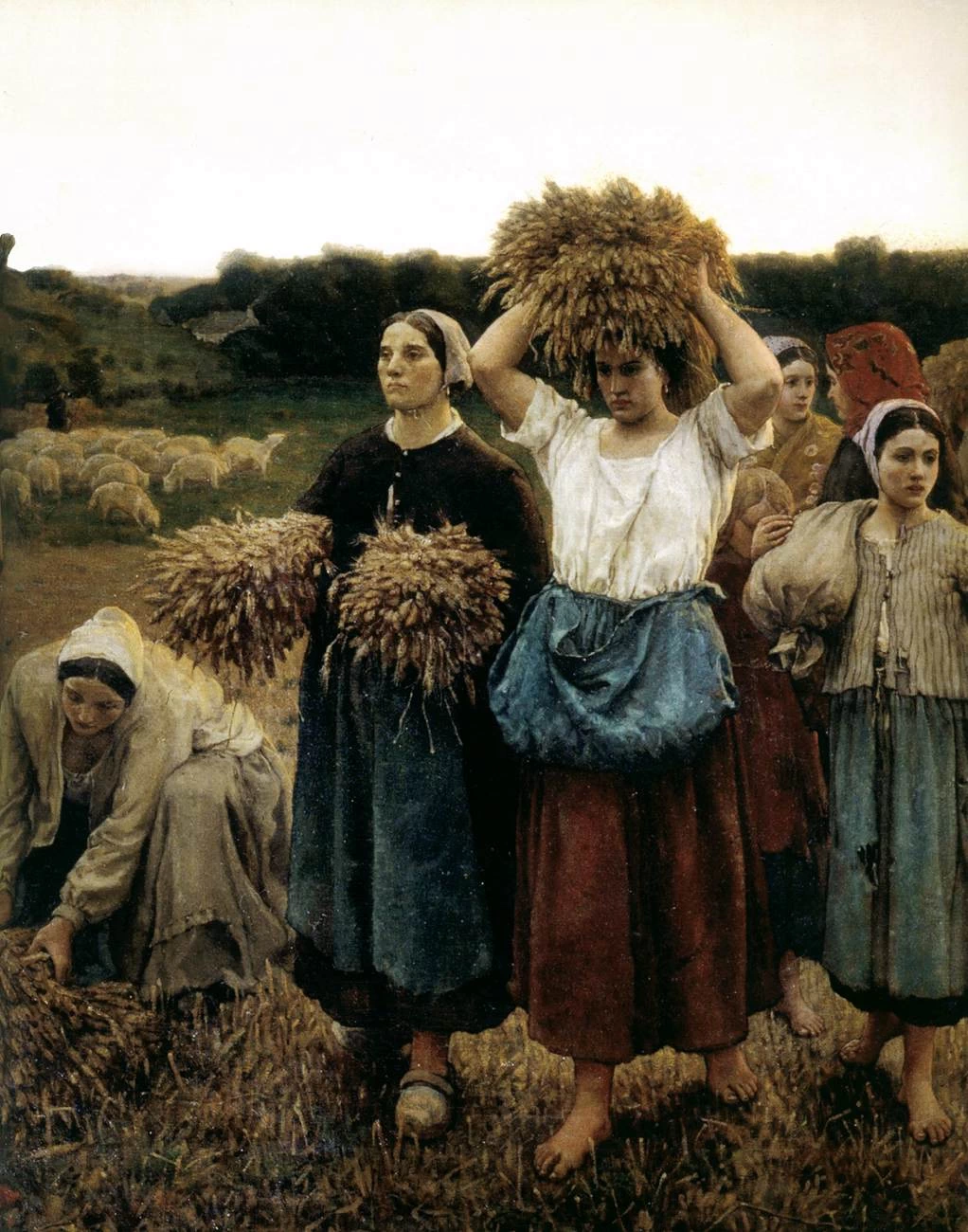 Le spigolatrici, 1859 - Musée d'Orsay, Paris, dettaglio